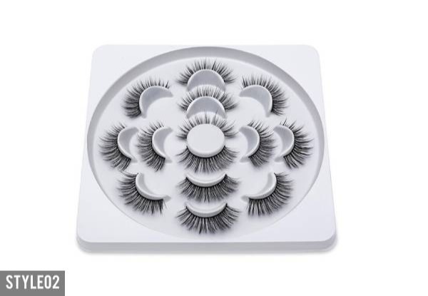 Seven Pairs of False Eyelashes - Six Styles & Option for Two Sets  Available with Free Delivery