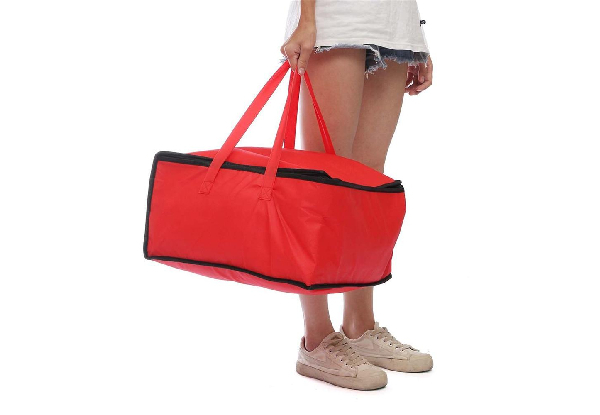 Red Insulated Food Delivery Cooler Bag 16.5inch