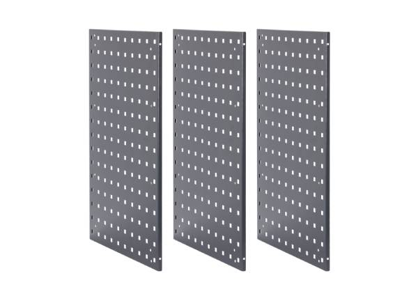 17-Piece Wall Mounted Tool Storage Metal Pegboard with Hooks