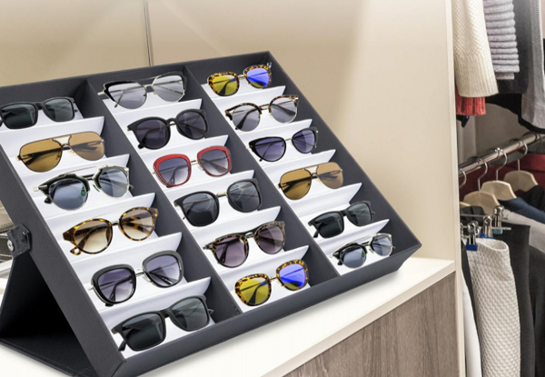 18-Slot Sunglasses Organiser Display Case