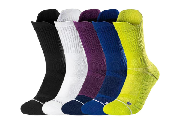 Five Pairs of Compression Running Socks