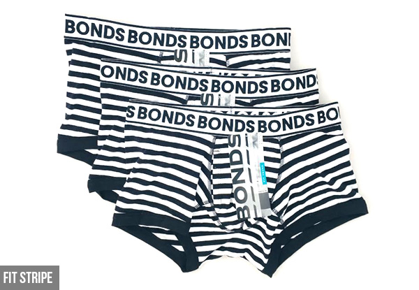 Three-Pack of Bonds Men's Trunks - Two Styles Available