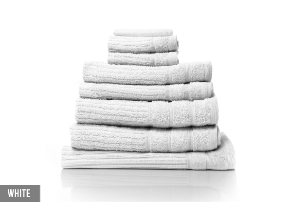 Eight-Piece Royal Comfort Eden Egyptian Cotton 600GSM Towel Pack - Seven Colours Available