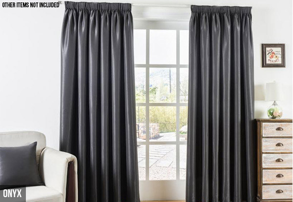 100% Block Out Curtains - Two Colours & Six Sizes Available