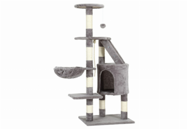 118cm Grey Cat Tower