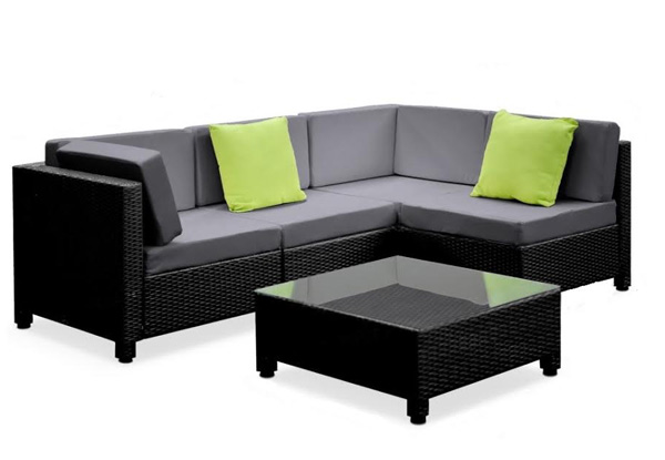 Vincenza Four-Seat Outdoor Lounge Suite incl. Two Cushion Covers