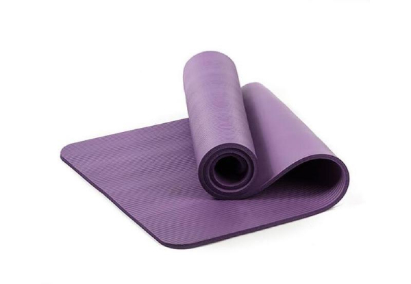 10mm-Thick NBR Non-Slip Yoga Mat - Available in Six Colours