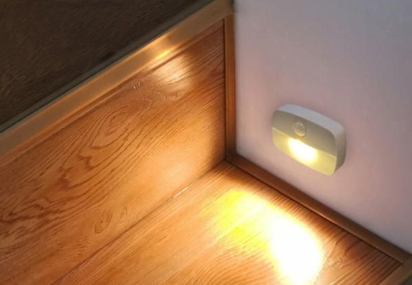 Motion Sensor Wireless Wall Closet LED Night Light - Available in Two Colours & Option for Two-Pack