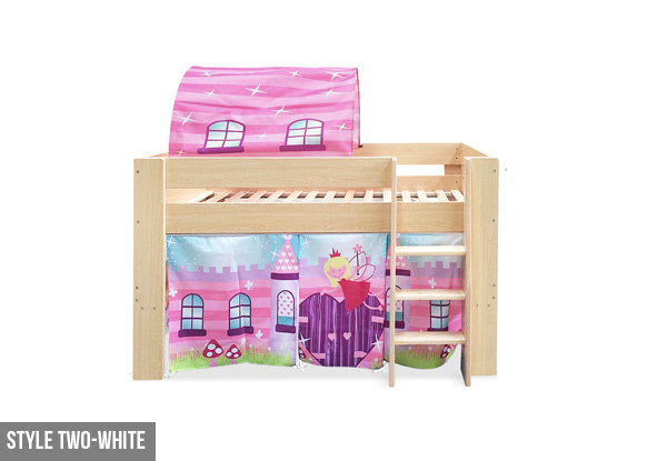 Children's Loft Bed - Available in Three Styles & Two Colours