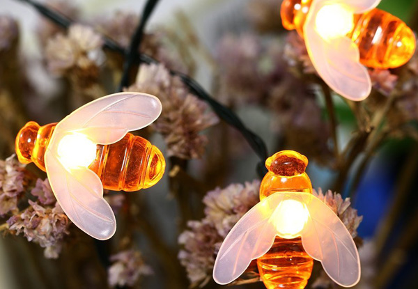 20-LED Honey Bee Light String