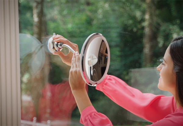 Flexible Magnifying Mirror with LED Light