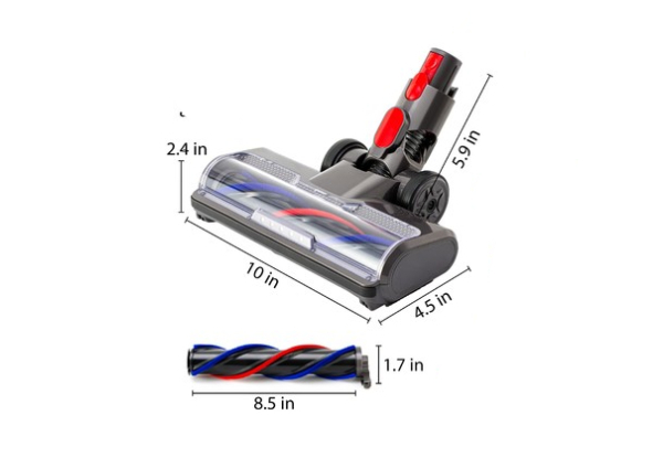 LED Motorhead Compatible with Dyson V7 V8 V10 V11 V15 Vacuum Floor Attachment