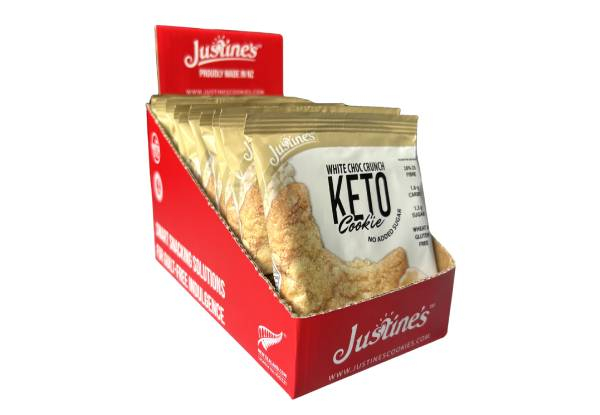 Justine's Keto Crunch Cookie Boxes Range - Available in Four Options