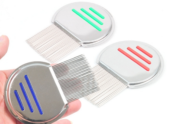 Stainless Steel Nit Comb - Three Colours Available