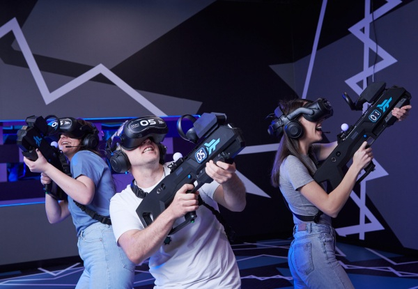 Virtual Reality Experience at Zero Latency Auckland - 200SQM Arena Games to Choose From Include Far Cry VR, Undead Arena, Sol Raiders, Zombie Survival, Singularity, Engineerium & Outbreak Origins - Options for up to Eight Players