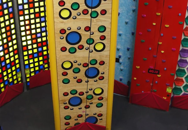 General Admission Pass for One to Clip N Climb, Auckland's RealRoc Wall - Option for up to 10 People & a 10-Session Pass