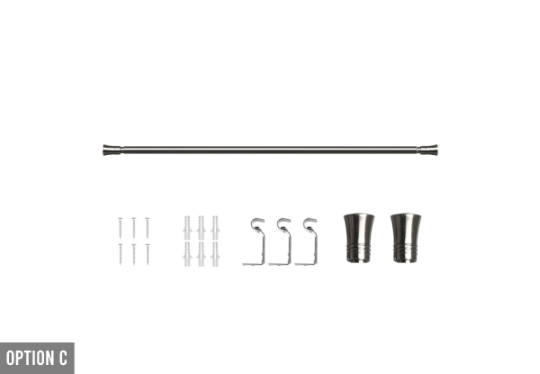 Marlow Extendable Curtain Rod Range - Five Options Available