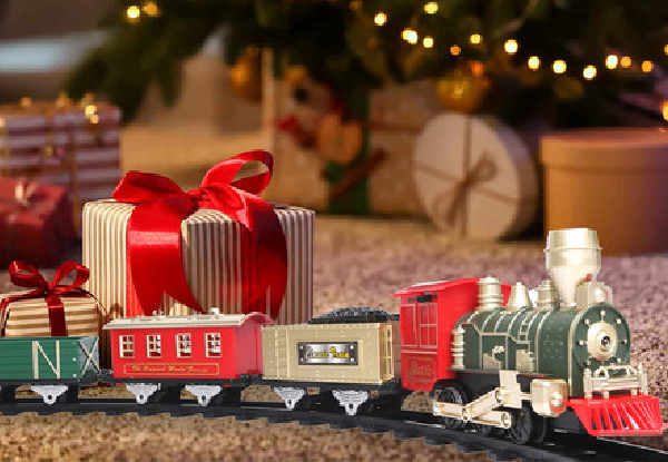 Christmas Train Set with Lights & Music