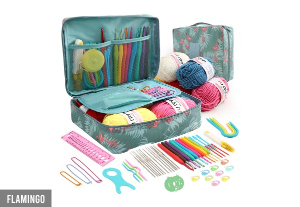 Crochet Kit with Hanging Case for Beginners - Available in Four Styles & Two Options