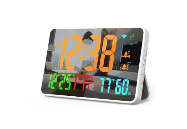 Digital Alarm Clock - Four Colours Available