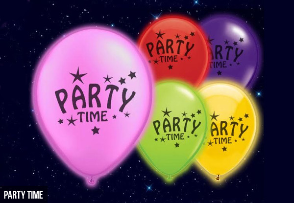 From $9 for 10 LED Balloons in a Range of Party Designs or $9 for Five LED Light Up Balloons