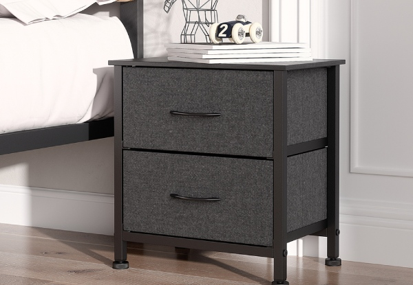 Levede Tallboy Storage Bedside Cabinet - Available in Two Colours & Two Options