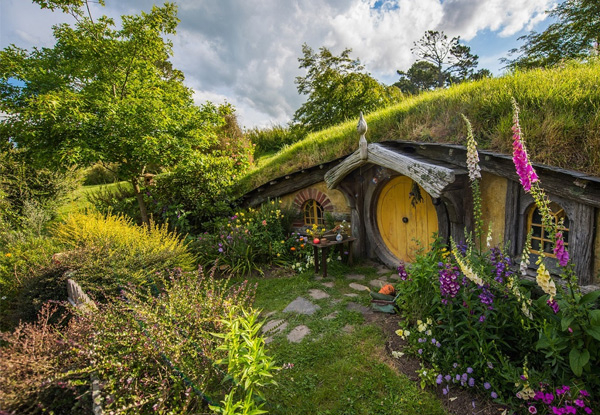 Hobbiton Movie Set Pass with Small Guided Return Tour From Auckland for One Person – Option for Two Adults or Child Pass
