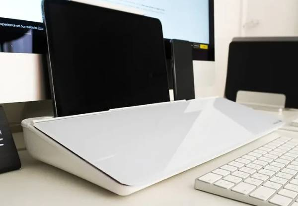 Glass Desktop Whiteboard with Marker & Eraser - Available in Two Sizes, Two Colours & Option for Two-Pack