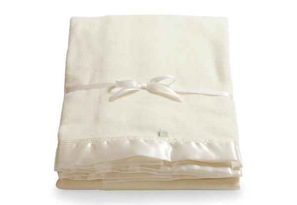 100% Pure Merino Cot Blanket Made in NZ