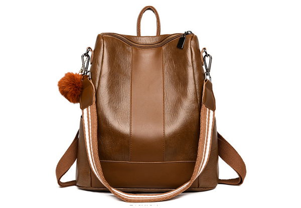 Women PU Leather Backpack - Available in Two Colours & Option for Two-Piece