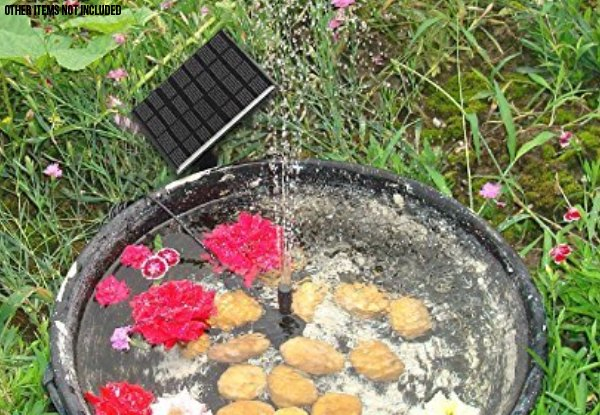Solar-Powered Fountain Water Pump Panel Kit