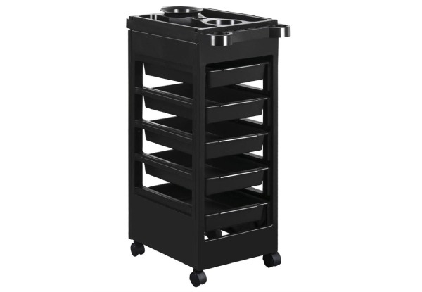 Six-Tier Hairdressing Rolling Tool Cart