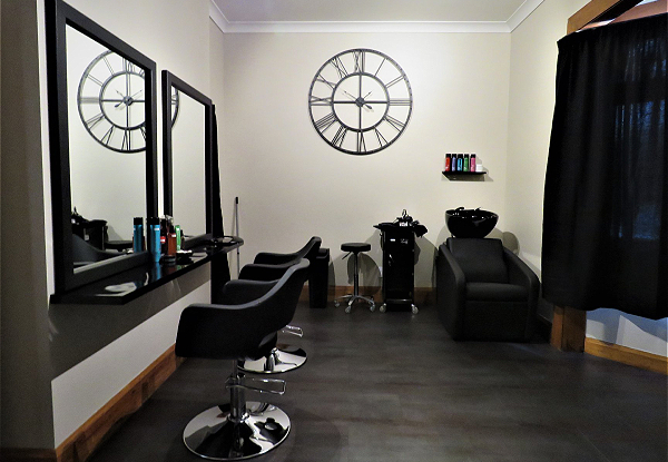 Hair Pamper Package incl. Style Cut, Blow Wave, & Head Massage - Option to incl. Half-Head of Foils, Global Colour, Keratin Blowout Treatment or Full-Head of Foils