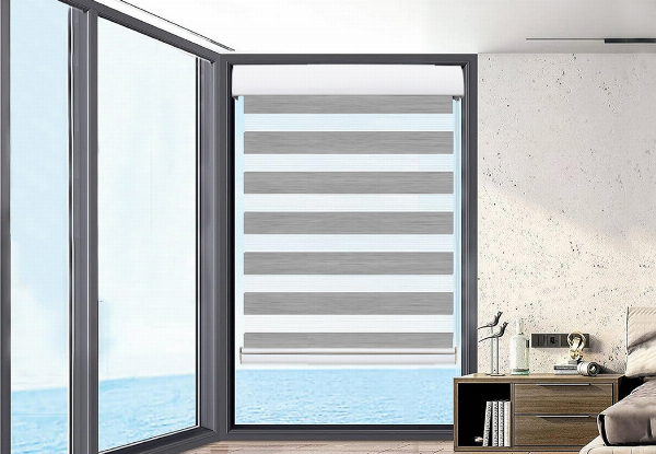 Marlow Blackout Zebra Roller Blind Curtain - Two Colours Available