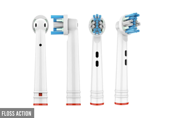 Eight-Pack Toothbrush Heads Compatible with Oral B - Three Options Available