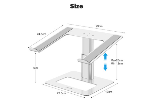 Silver Laptop Holder Stand - Four Styles Available