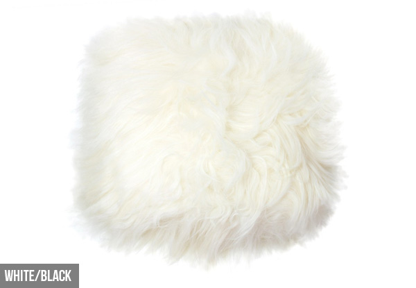 Genuine Premium Icelandic Long-Haired Sheep Wool Filled Cushion - Six Colours Available