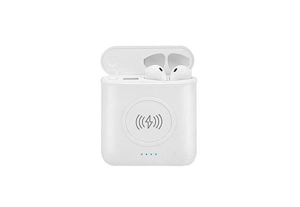 Bluetooth Earbuds incl. Powerbank & Wireless Charger Compatible with Apple
