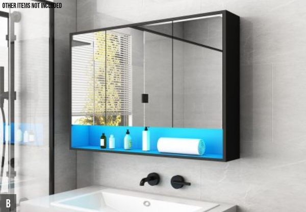 Wall Mounted Bathroom Cabinet - Three Styles Available