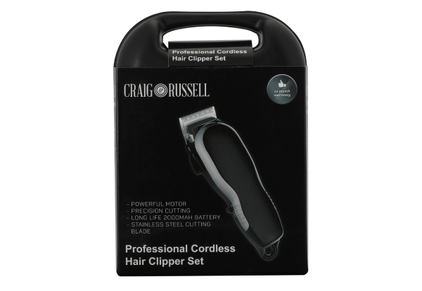 Craig Russell Professional Cordless Hair Clipper Set
