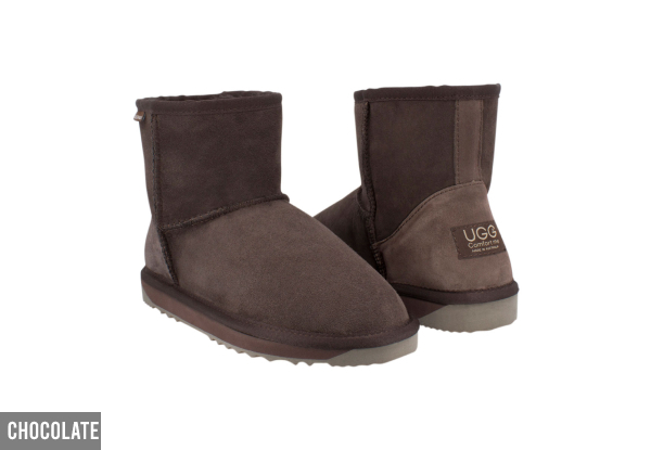 Ugg Australian-Made Water-Resistant Classic Unisex Mini Boots - Available in Five Colours & 10 Sizes