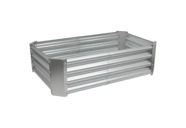 Rectangular Galvanised Raised Garden Bed - Available in Two Sizes