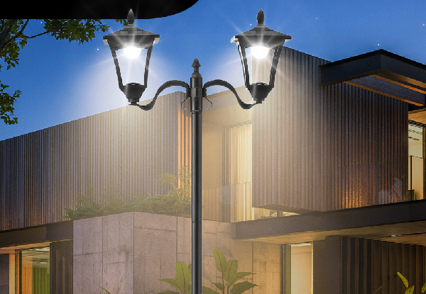 186cm Solar LED Outdoor Light Post with Planter
