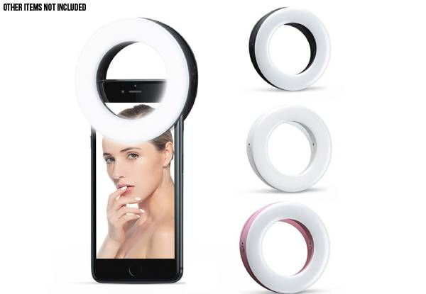Self Portrait Beauty Light Ring Clip - Three Colours & Option for Two-Pack Available