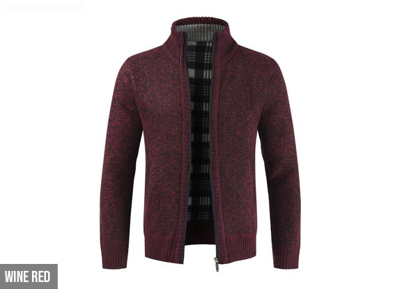 Fleece Lined Cardigan Range - Five Colours & Five Sizes Available