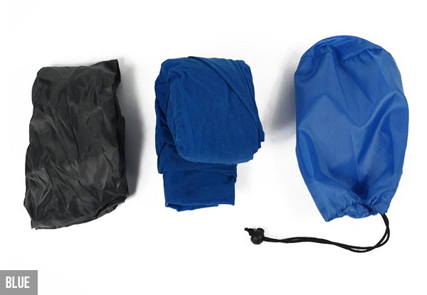 Three-Layer Inflatable Travel Foot Cushion with Cover - Two Colours Available