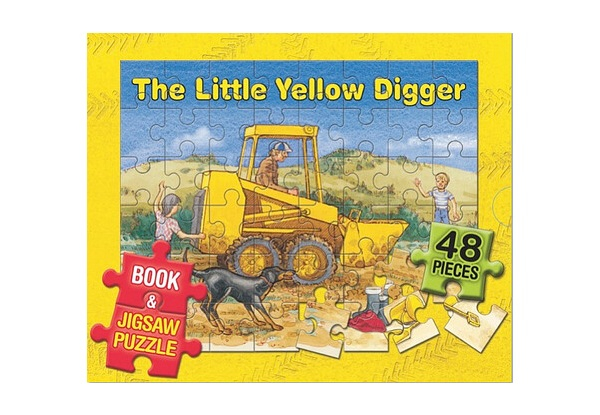 The Little Yellow Digger Story Book & Puzzle Box Set