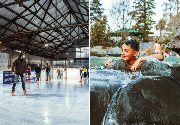 School Holiday Special - Ice Skating & Hanmer Springs Thermal Pools & Spa - Family Entry