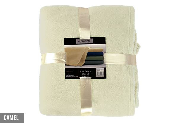 Polar Fleece Blanket - Available in Six Colours & Three Sizes