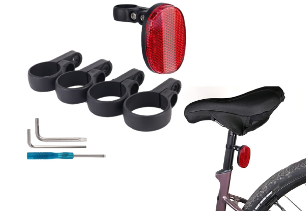 Water-Resistant Anti-Theft Bike Reflector Holder - Option for Two-Pack Available